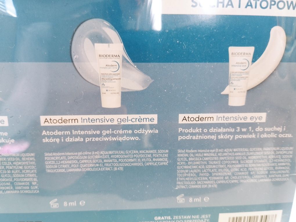 Zestaw mini produktów Bioderma Atoderm z kosmetyczká
