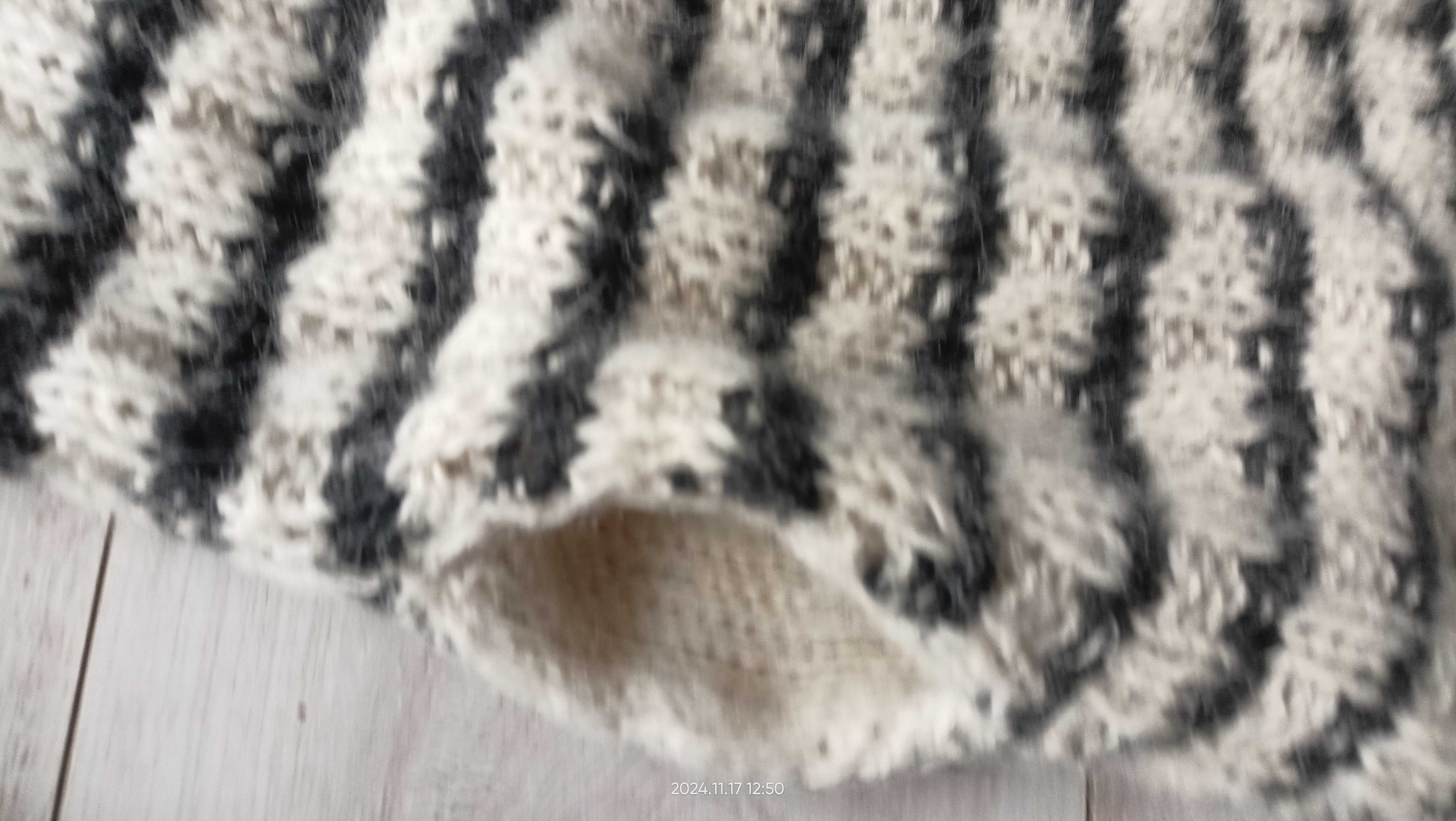 Sweter kardigan norweski wełna długi kieszenie handmade XL/XXL 1złwys