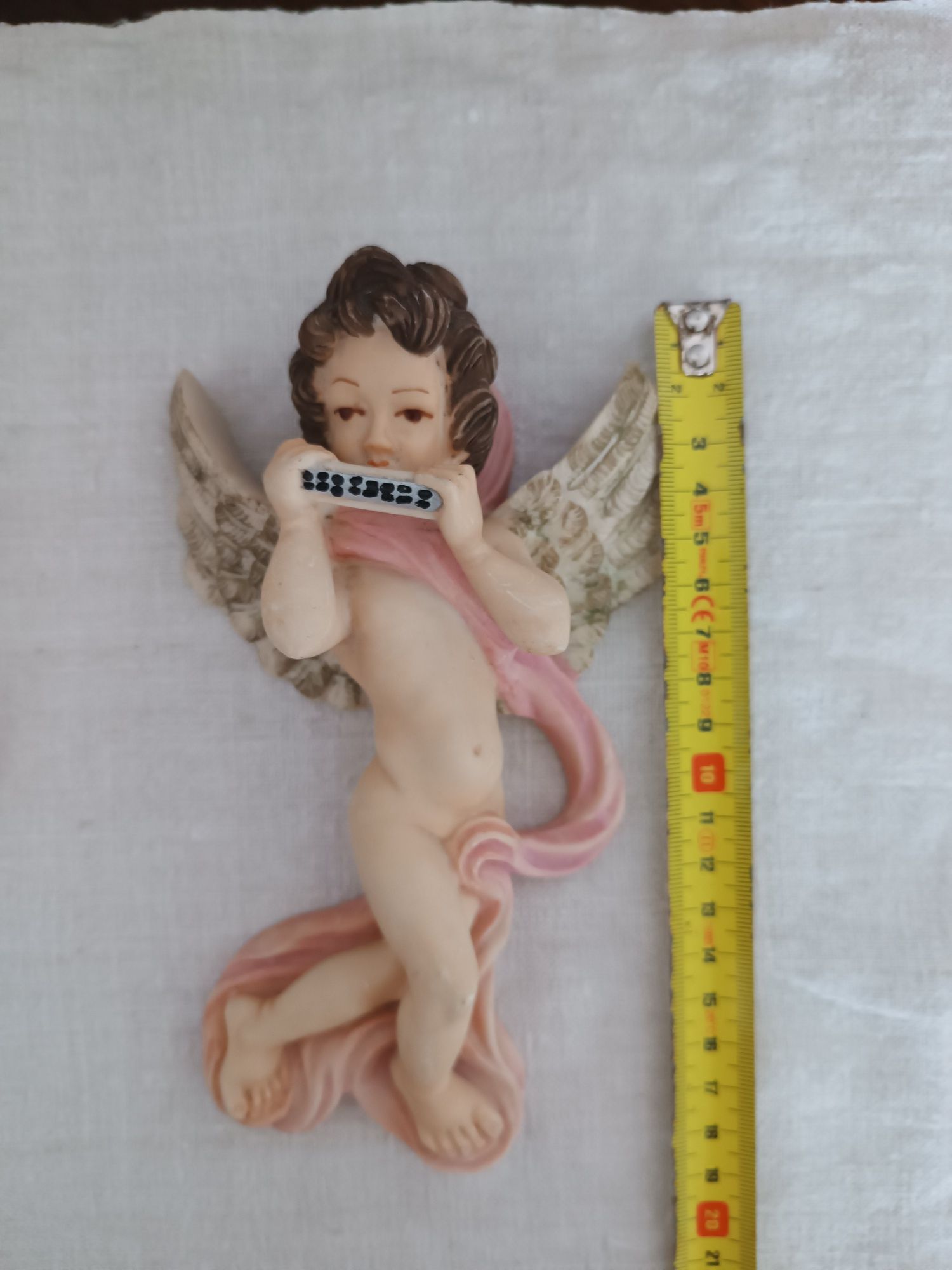 Conjunto de 3 anjos de marfinite para parede