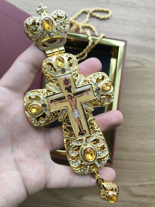 Хрест з прикрасами для священника. Хрест наперсний. Православний крест