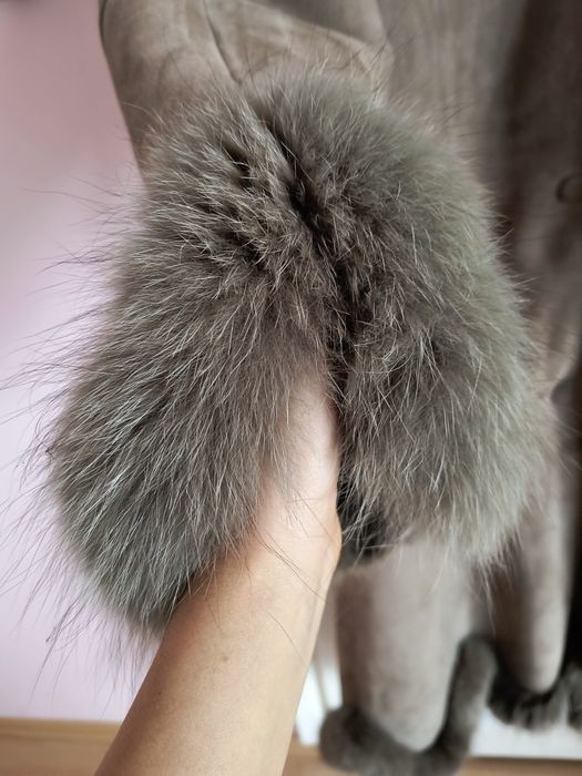 Płaszcz z naturalnej skóry owczej