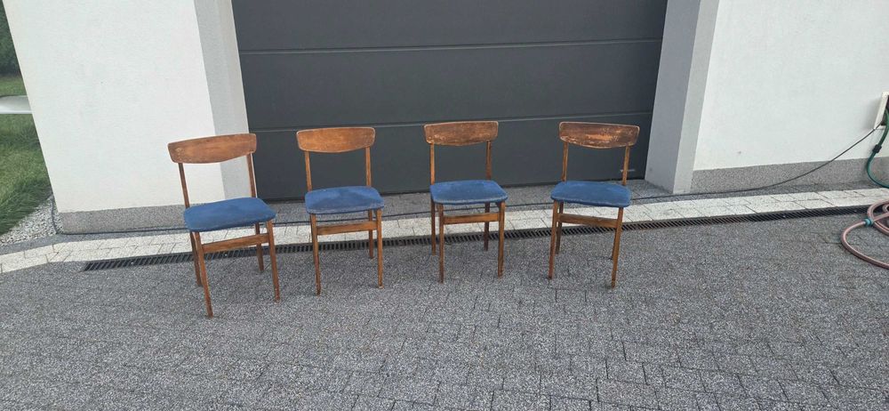 Zestaw  Mebli do siedzenia w stylu duńskim Retro Vintage PRL