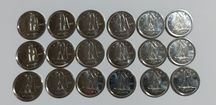 18 Moedas de 10 cents 2022 Canadá