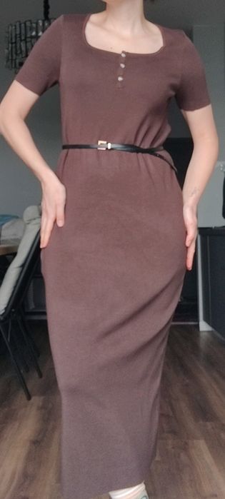 Нова. Коричнева сукня. Шоколадне плаття L-ka