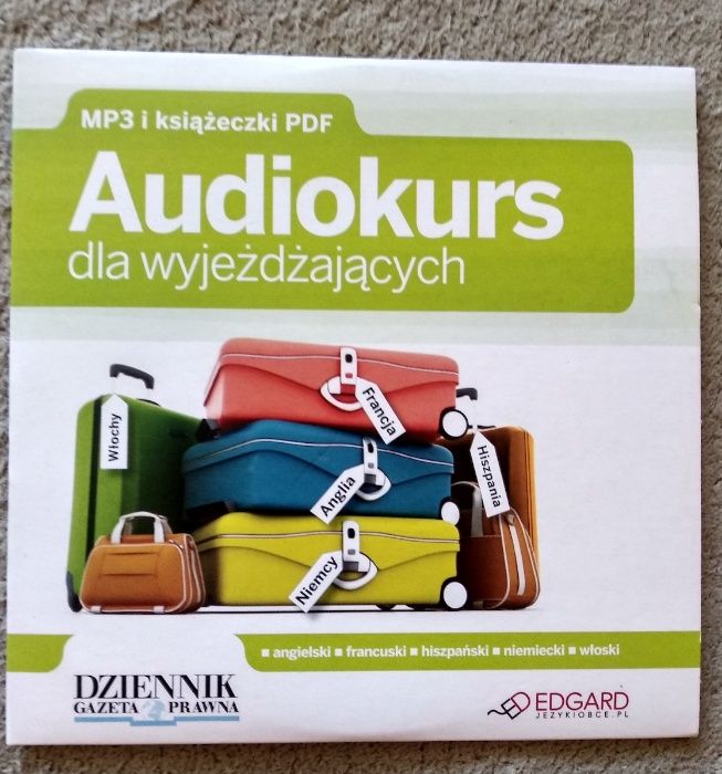 Audiokurs dla Wyjeżdżających CD, 5 języków: ang niem fran hiszp włoski