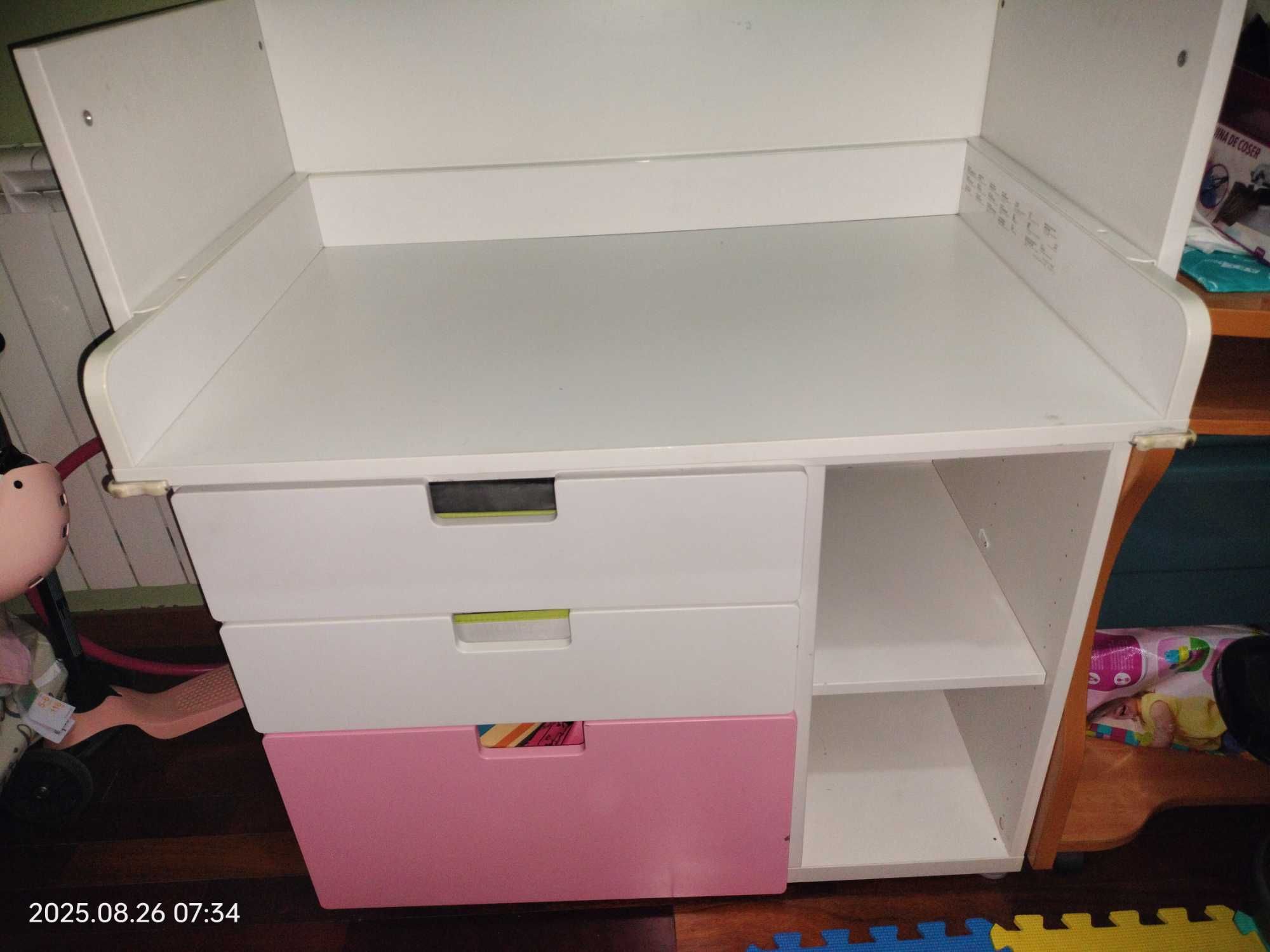 Trocador IKEA rosa