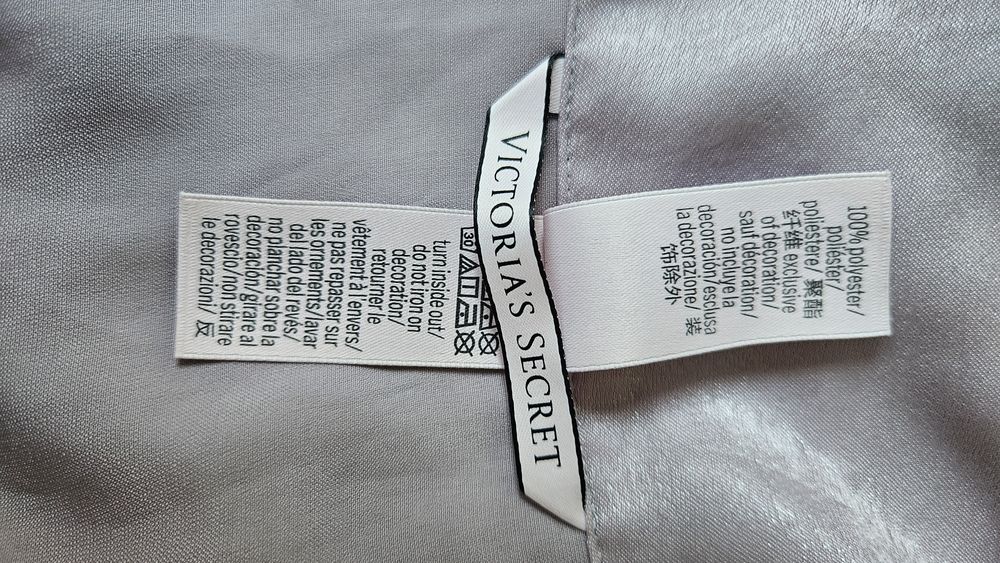 Satynowa długa piżama Victoria's Secret 36 38