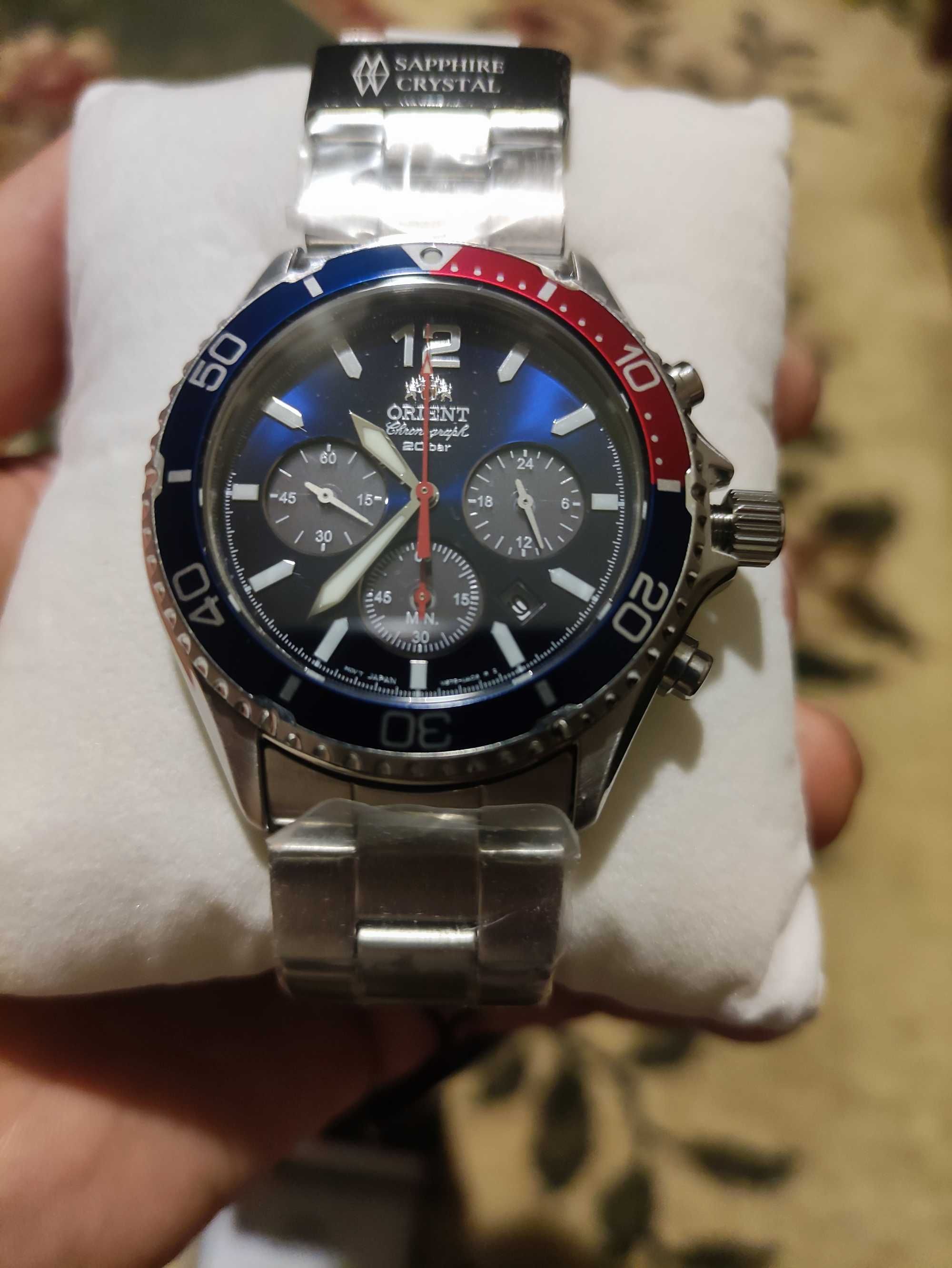 Часы Orient RA-TX0201L10B - хронограф, сапфир
