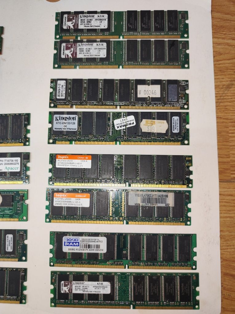 Pamięć PC/LAPTOP sdram. ddr. ddr2