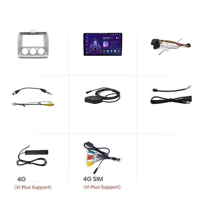 Radio nawigacja Ford Focus 2 mk2 2004 - 2011 Android Carplay 4GB 64G C