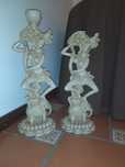 Estatuetas orientais (marfinite) 2 uni