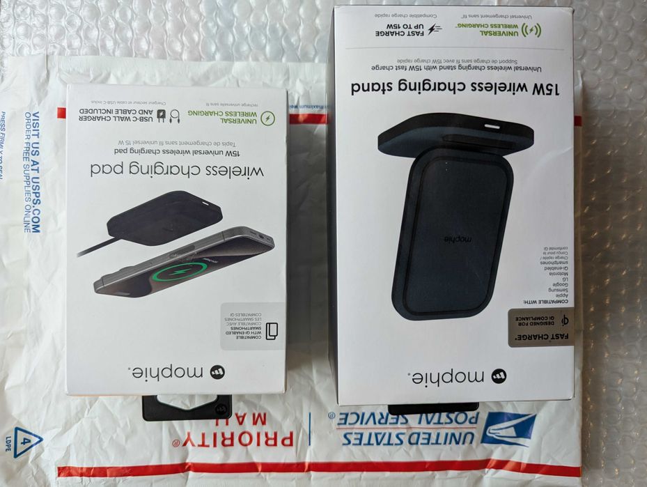 Нові США швидка бездротова Qi 15 w Mophie wireles charging Pad / Stand
