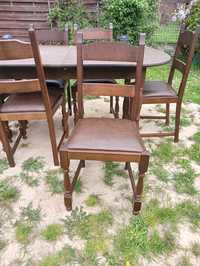 Stół drewniany +6 krzeseł