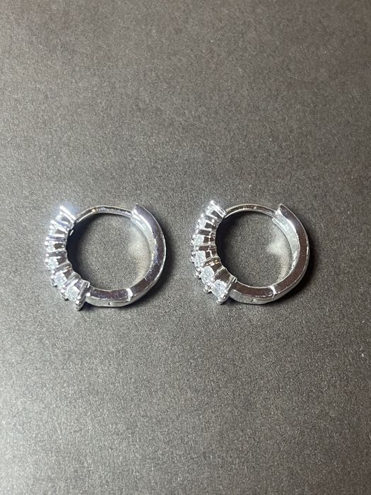 Сережки срібні 925s срібло серьги серебро серебряные кольца кільця