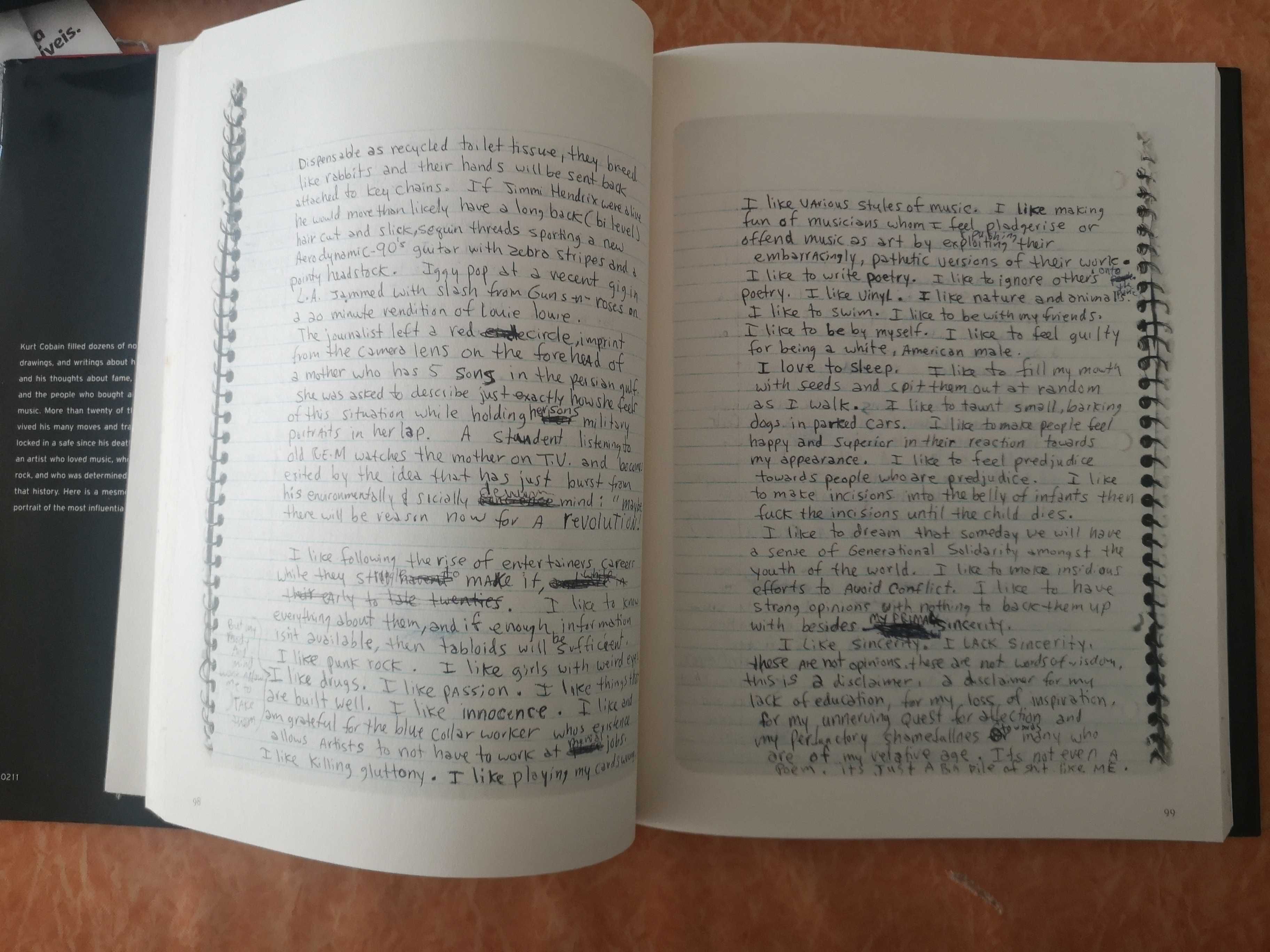Livro Journals Kurt Cobain