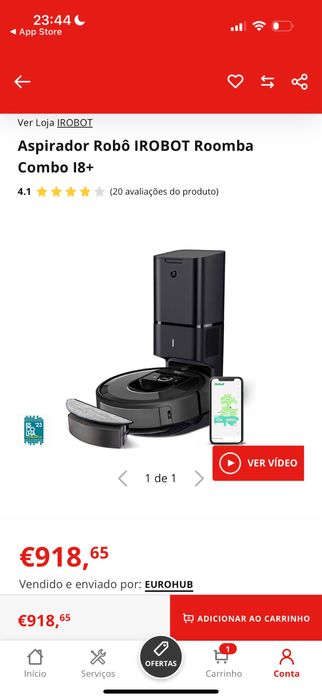 Irobot i8 + com fatura em bom estado