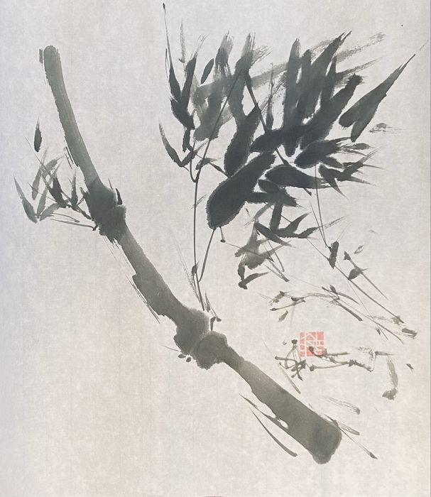 Grafika w technice sumi-e 34,5x38,5 cm (nieoprawiona)