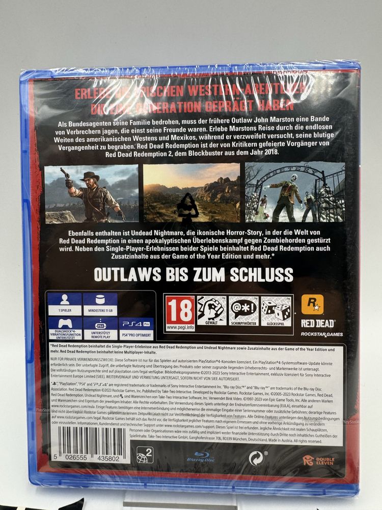 Nowa PL Red Dead Redemption Ps4 Ps5 Gwarancja