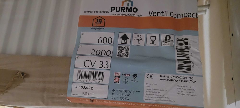 Grzejnik purmo CV 33