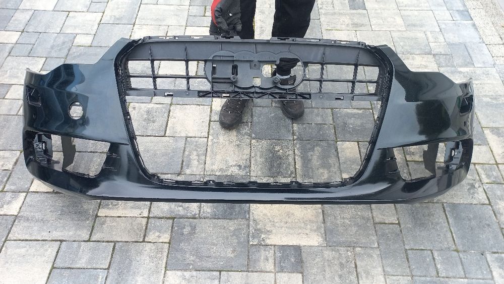Audi a6 c7 zderzak 4g0 przód 11-14  przedni czarny ly9b