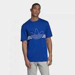 Футболка хлопковая outline adidas с крупным трилистником