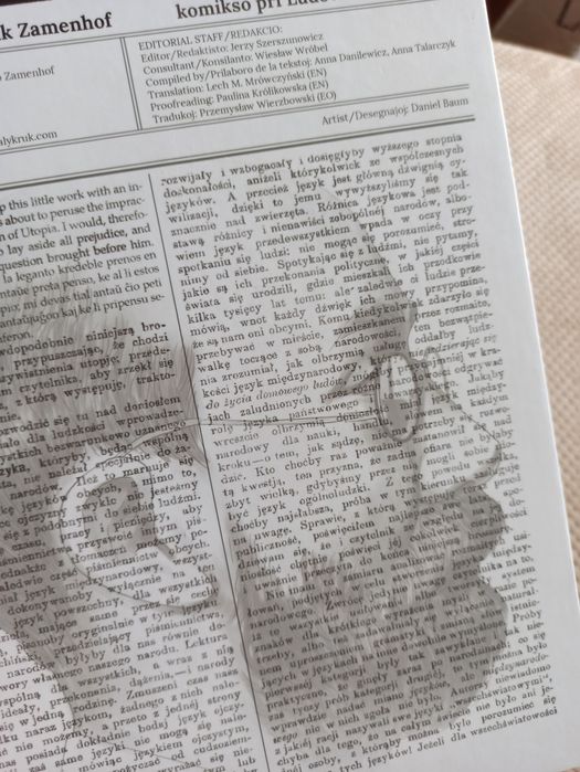 Esperanto Komiks o Ludwiku Zamenhofie