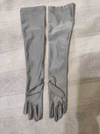 жіночі рукавички  сірі
