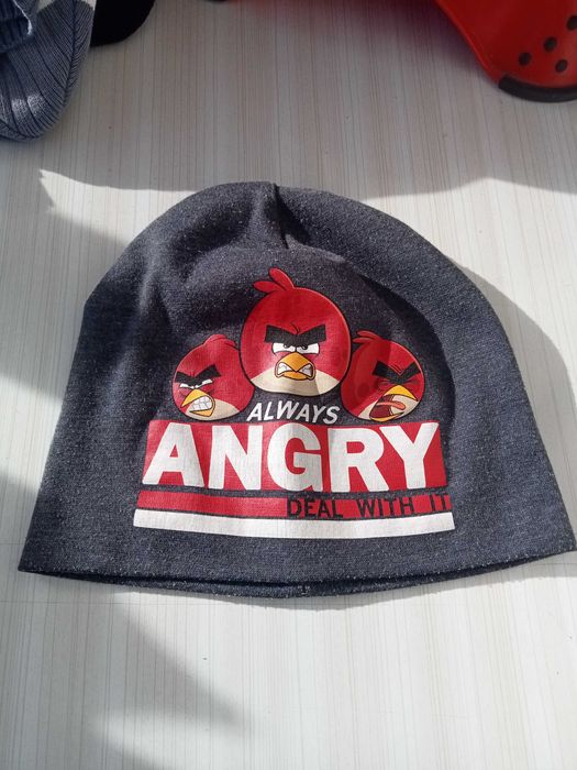 Czapka wiosenno jesienna H&M Angry Birds roz.110/128