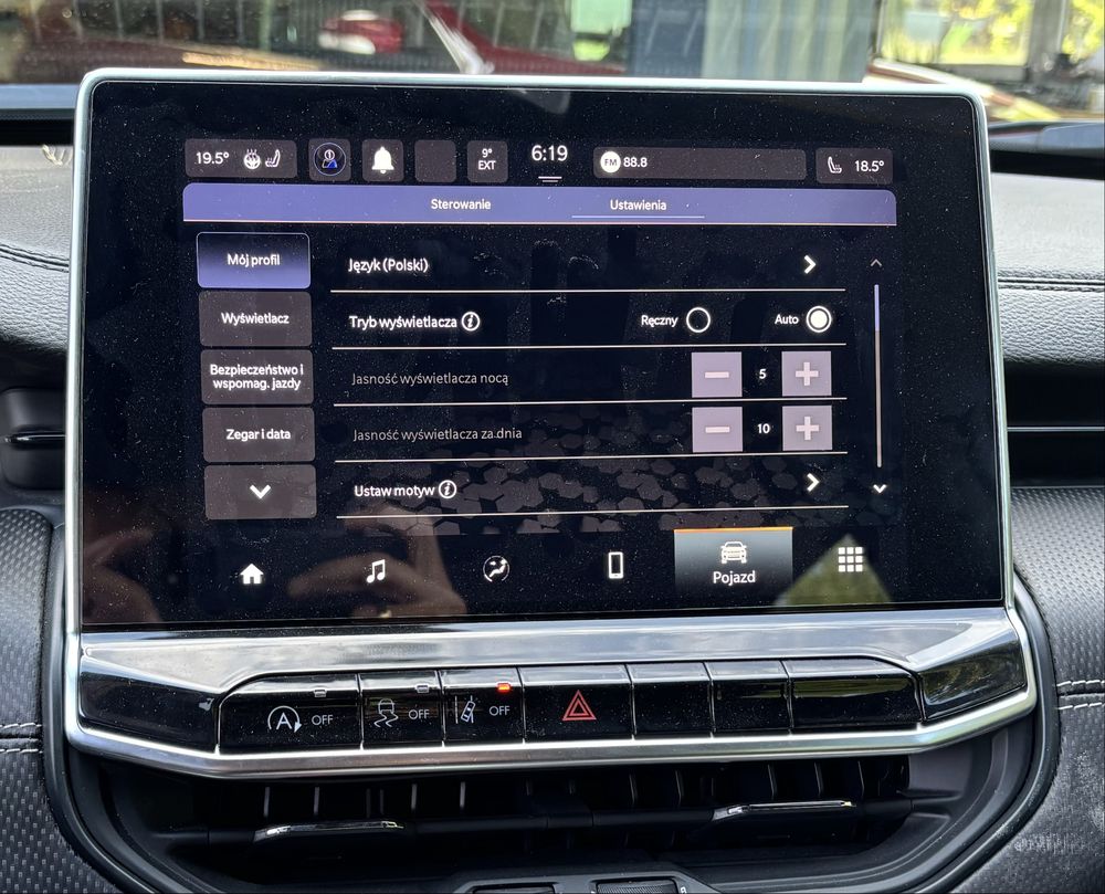 Jeep Compaass radio FCA-R1 LOW polski parzyste fale mgla kierunki