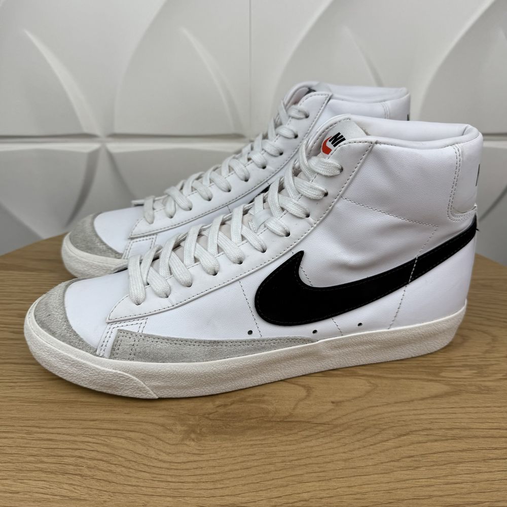 Чоловічі оригінальні шкіряні кеди Nike blazer mid 77