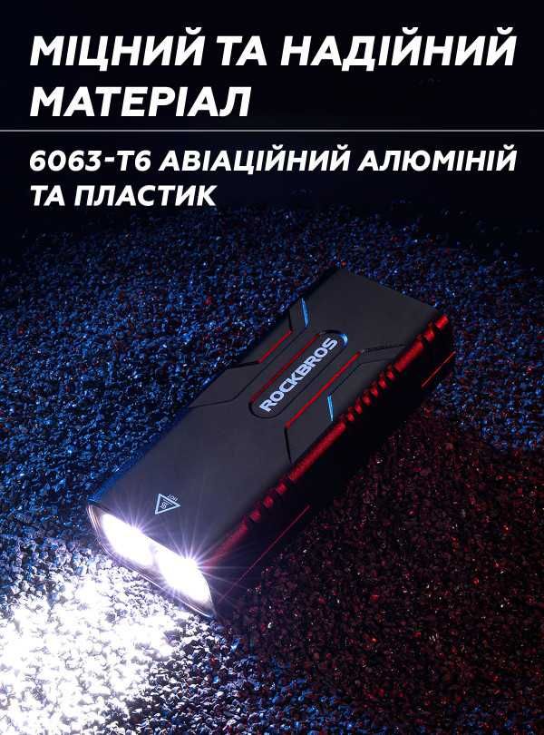 АКЦИЯ! ROCKBROS Фара-аккумулятор на велосипед с повербанком BC29-850