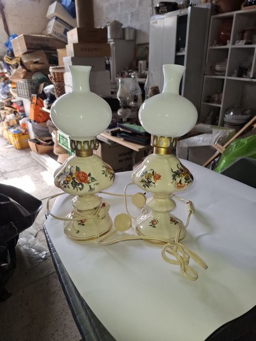 Candeeiros porcelana pintados