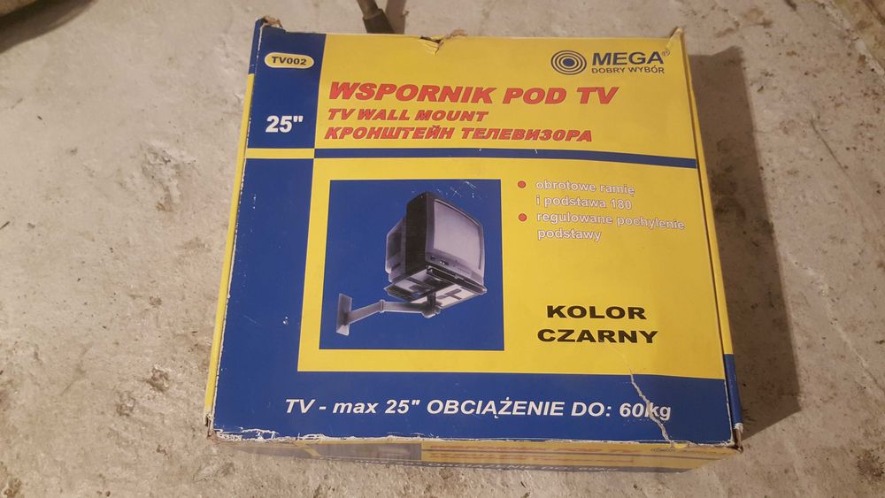 Regulowany wspornik przegubowy do 60 kg