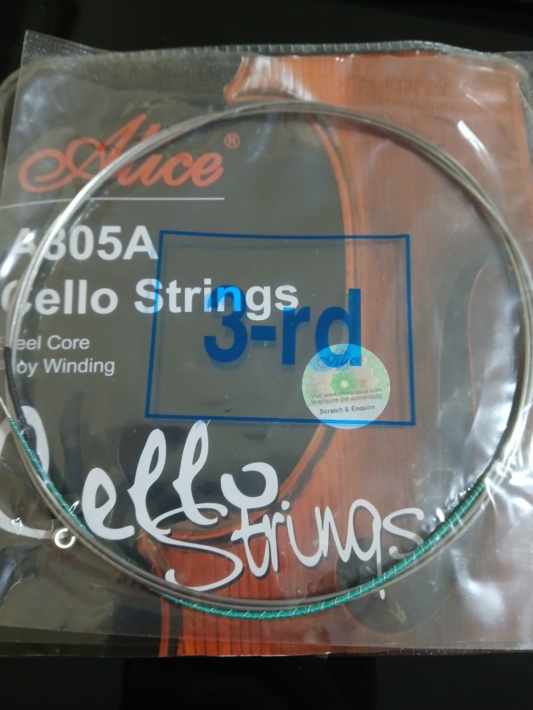 Conjunto de 3 cordas para violoncelo