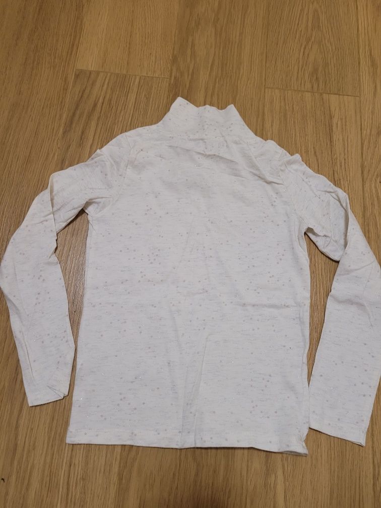 Dwie bluzeczki z długim rękawem H&M i Reserved r. 128cm