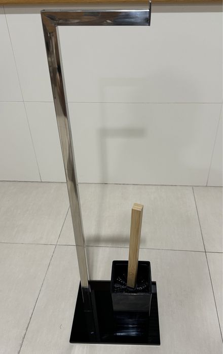 Suporte rolo papel c/ piaçaba