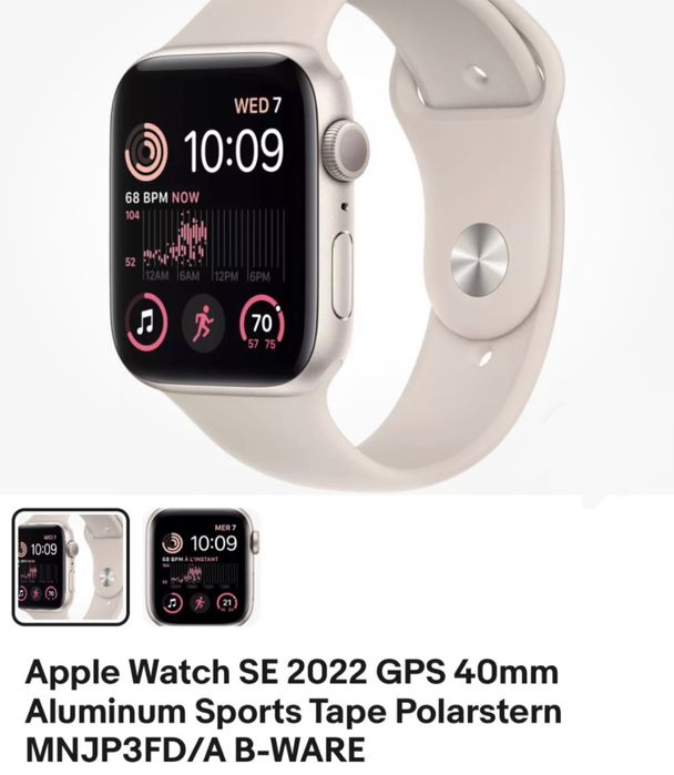 Aplle Watch SE 2022 GPS 40 mm Aluminum