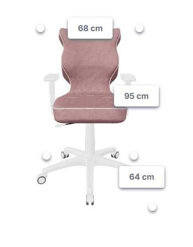 Entelo krzesło obrotowe ergonomiczne dla dziecka nastolatka rozmiar 5