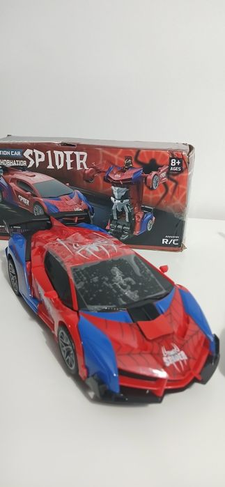 Carro transformer telecomandado Spiderman Homem-Aranha