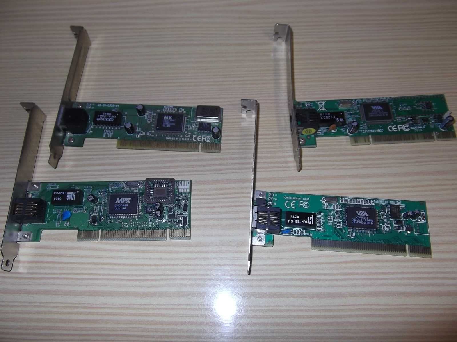 Placas gráficas antigas VGA, PCI e PCI express 256MB e outras