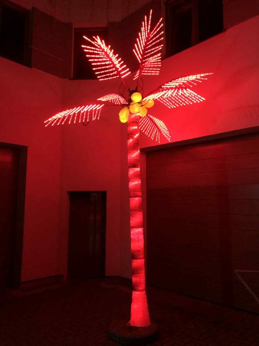 Palma dekoracyjna świecąca 5m zewnętrzna ogród hotel restauracja firma