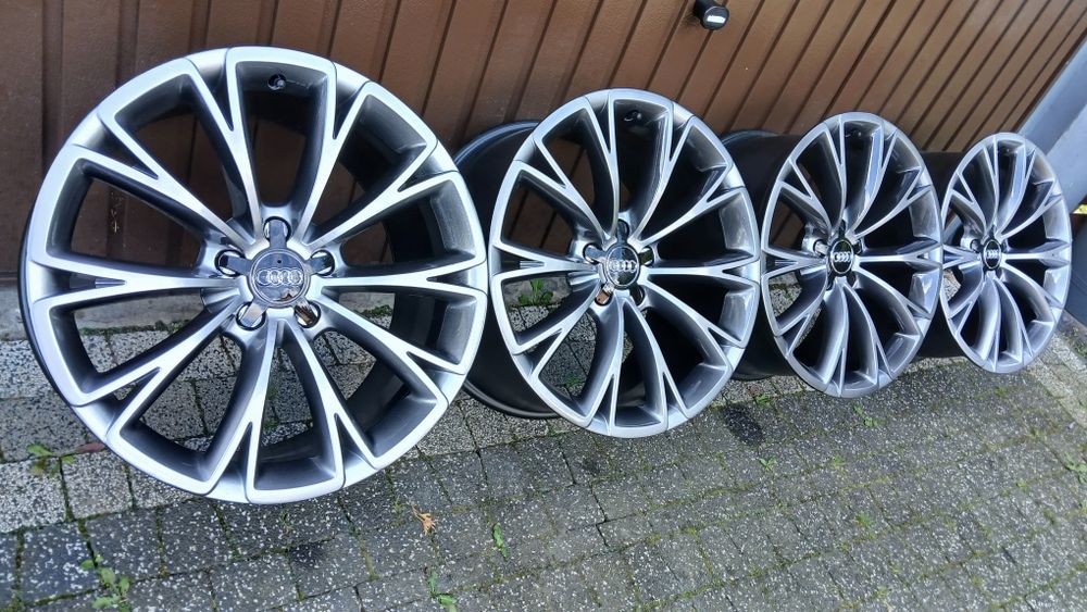 19" Audi 5x112 9j et33  A4 A5 A6 A7 A8  wklesle Schadow Chrom Szerokie