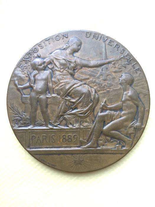 Medalha em bronze Exposição Universal de Paris 1889