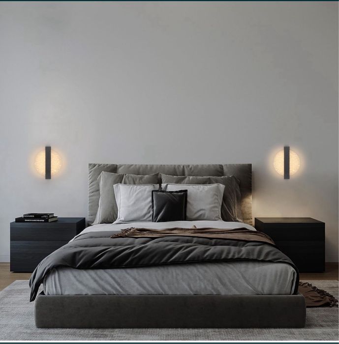 Kinkiet Lampa Ścienna Zestaw 2 Sztuki