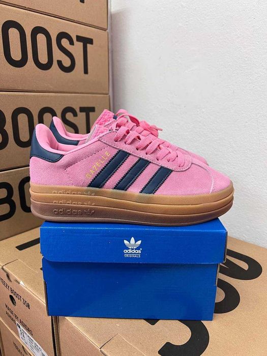 Кросівки Adidas Gazelle Bold Platform Coral Blue premium