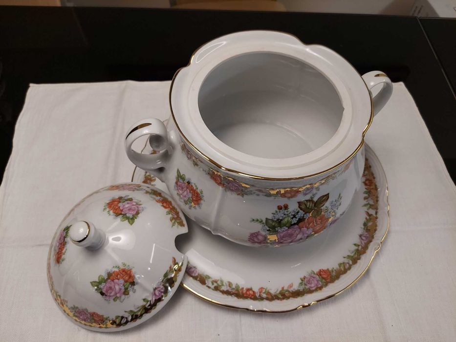 Terrina e restivo prato Limoges