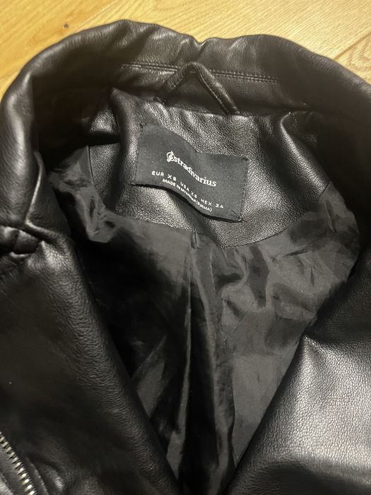 Ramoneska Stradivarius kurtka motocyklowa eko skóra