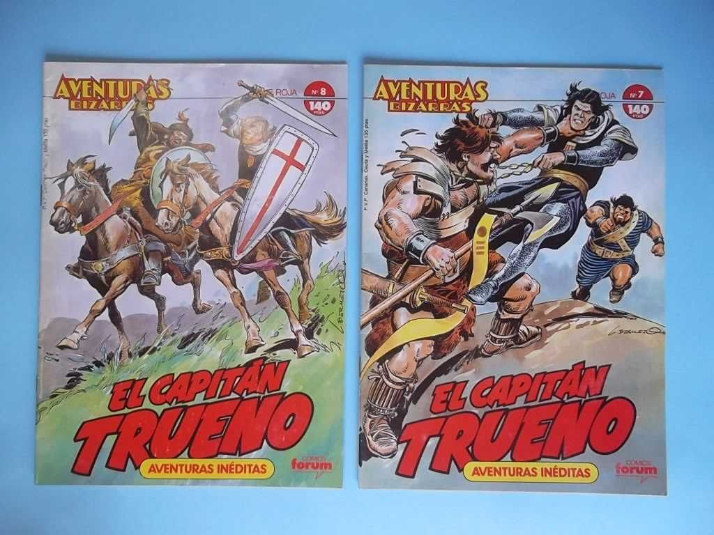 El Capitán Trueno (Aventuras Bizarras) 6 livros, assinatura Vitor MORA