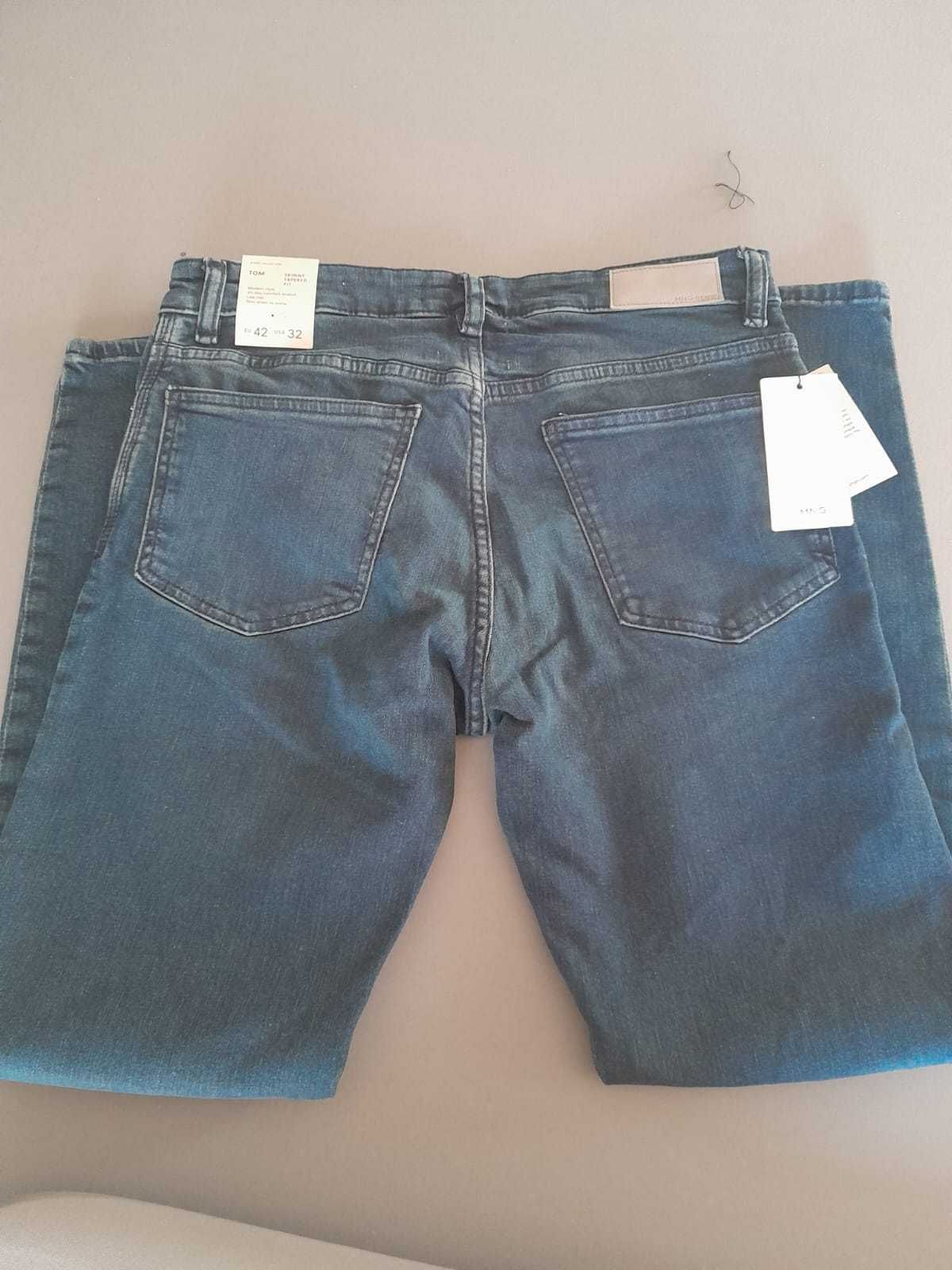 Jeans Masculinas TOM Mango Skinny Tapered Fit