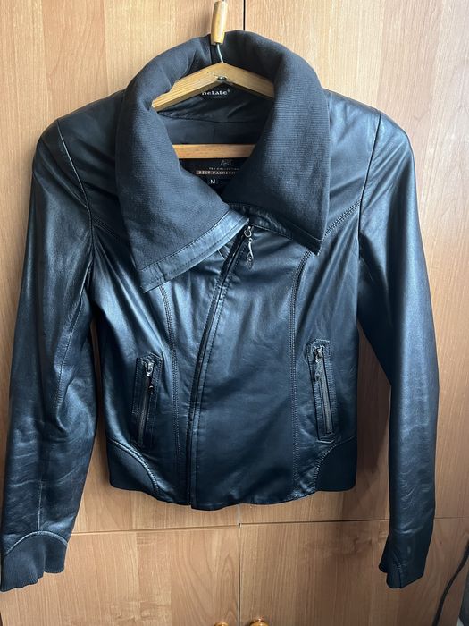 Шкіряна косуха, приталена